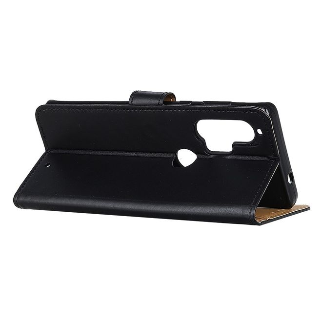 Motorola Edge Plus Handy Hülle - Classic II Leder Bookcover Series - schwarz