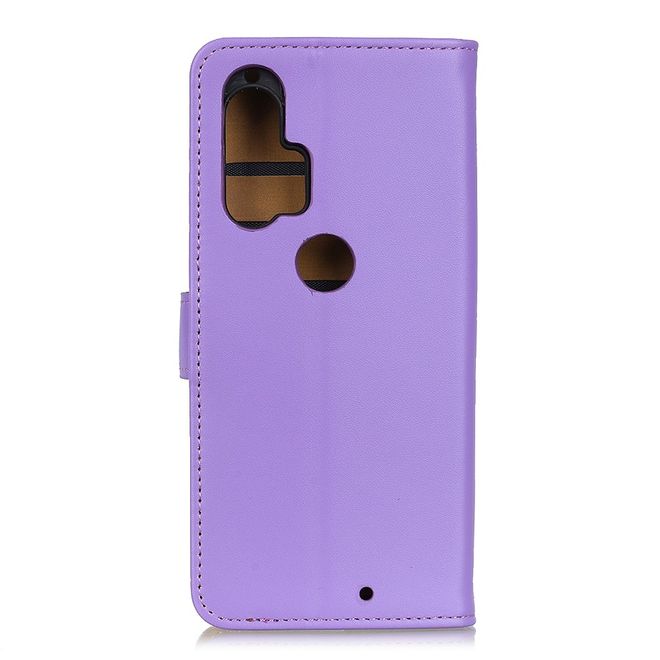 Motorola Edge Plus Handy Hülle - Classic II Leder Bookcover Series - purpur