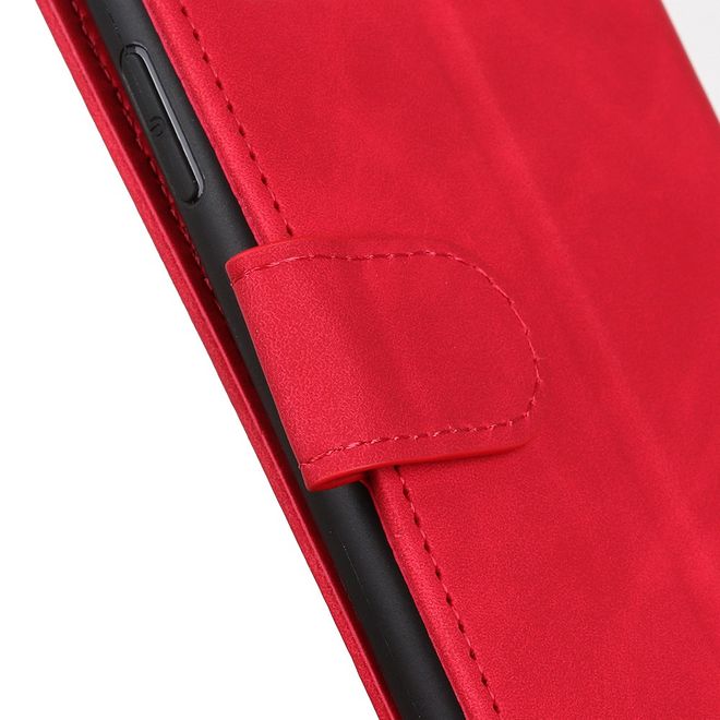 Realme C11 Handyhülle - Vintage II Leder Bookcover Series - rot