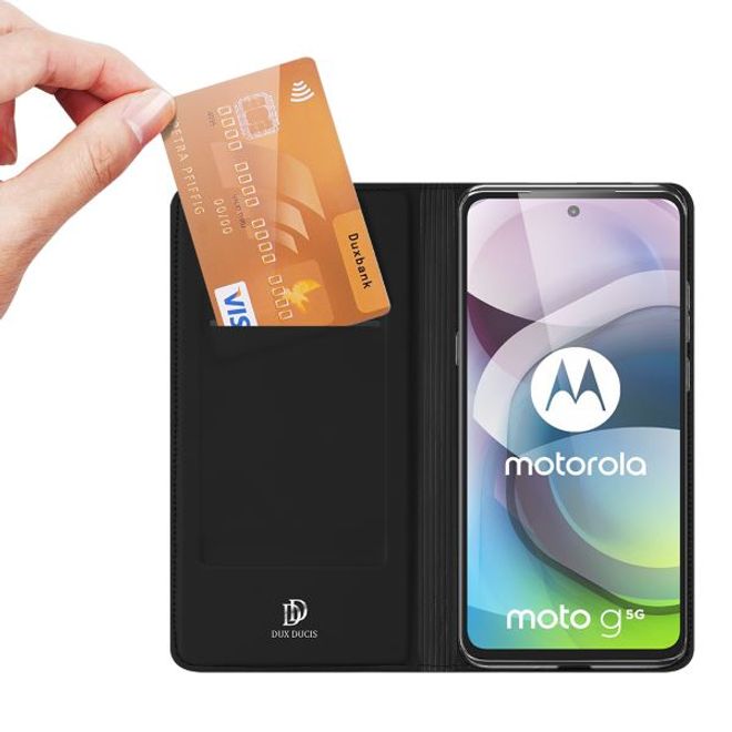 Dux Ducis - Motorola Moto G 5G Hülle - Handy Bookcover - Skin Pro Series - schwarz