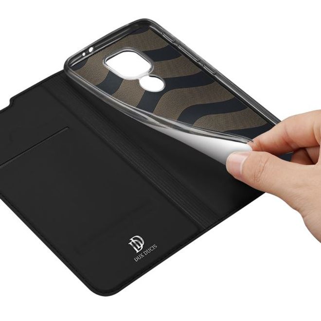 Dux Ducis - Motorola Moto G9 Play Hülle - Handy Bookcover - Skin Pro Series - schwarz