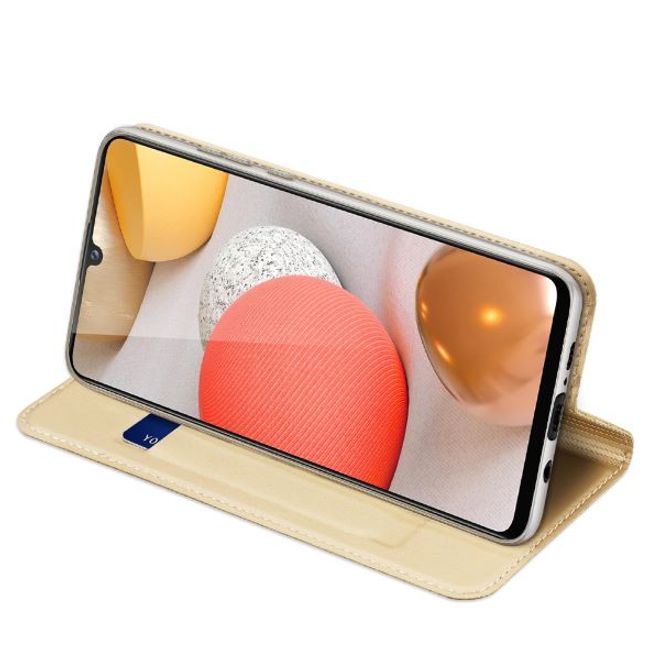 Dux Ducis - Samsung A42 5G Hülle - Handy Bookcover - Skin Pro Series - gold