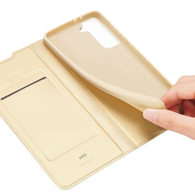 Dux Ducis - Samsung S21+ Hülle - Handy Bookcover - Skin Pro Series - gold