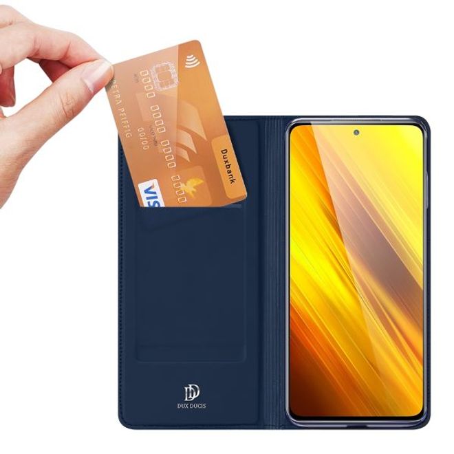 Dux Ducis - Xiaomi Poco X3 Pro / X3 NFC Hülle - Handy Bookcover - Skin Pro Series - blau