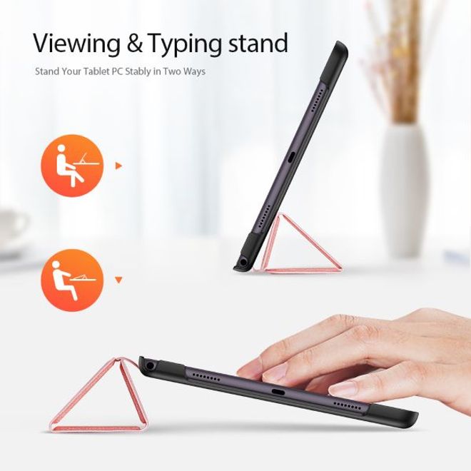 Dux Ducis - Samsung Galaxy Tab A7 10.4 (2020)  Hülle - Leder Smart Flip Case - Domo Series - pink