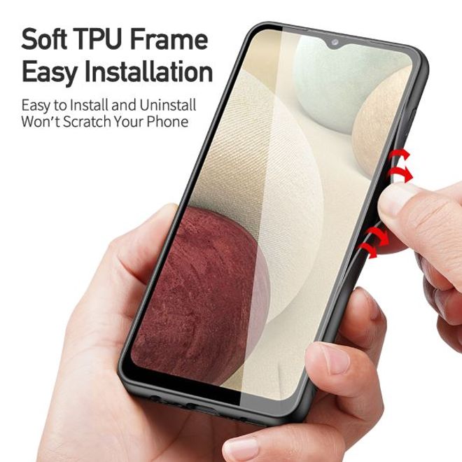 Dux Ducis - Samsung Galaxy A12 Hülle - Schickes Hardcase - Fino Series - grün