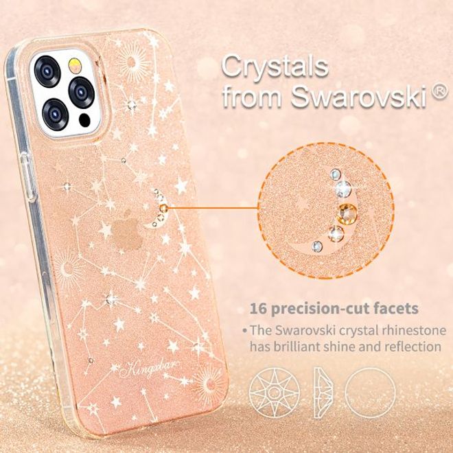 Kingxbar - iPhone 12 Pro Max Schutzhülle - Case mit Swarovski Kristallen - Sky Series - Zodiac