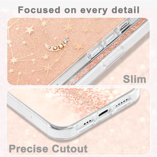 Kingxbar - iPhone 12 Pro Max Schutzhülle - Case mit Swarovski Kristallen - Sky Series - Zodiac