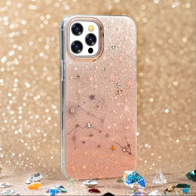 Kingxbar - iPhone 12 Pro Max Schutzhülle - Case mit Swarovski Kristallen - Sky Series - Zodiac