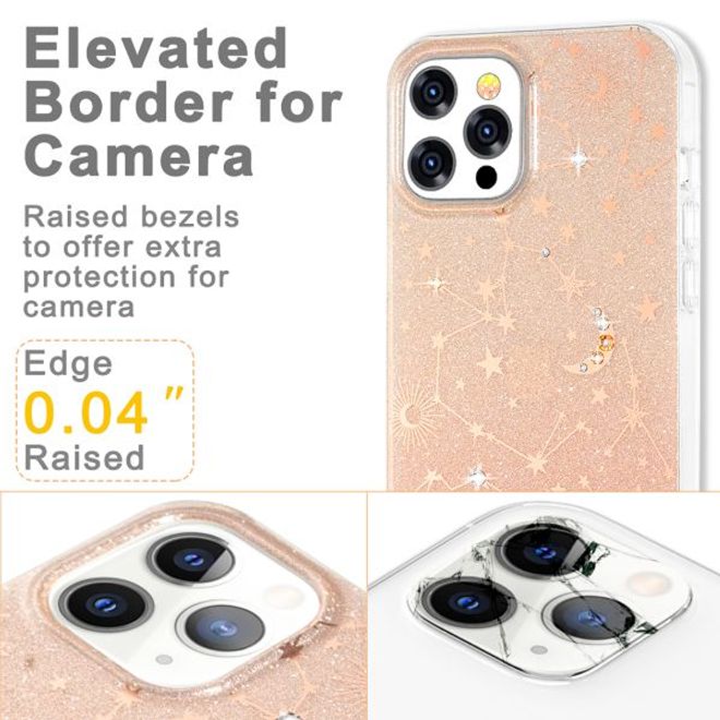 Kingxbar - iPhone 12 Pro Max Schutzhülle - Case mit Swarovski Kristallen - Sky Series - Zodiac