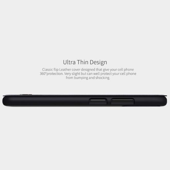 Nillkin - Xiaomi Poco M3 Hülle - Leder Book Case - Qin Series - rot