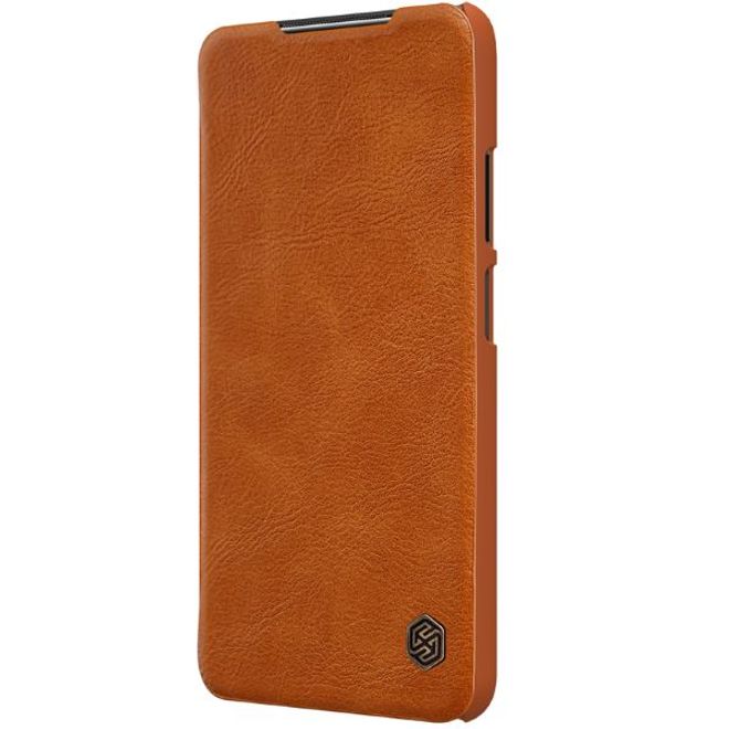 Nillkin - Xiaomi Poco M3 Hülle - Leder Book Case - Qin Series - braun