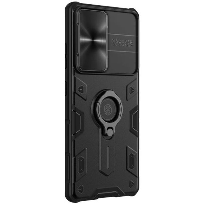 Nillkin - Samsung Galaxy S21 Ultra Hülle - Plastik Hardcase - CamShield Armor Series - schwarz