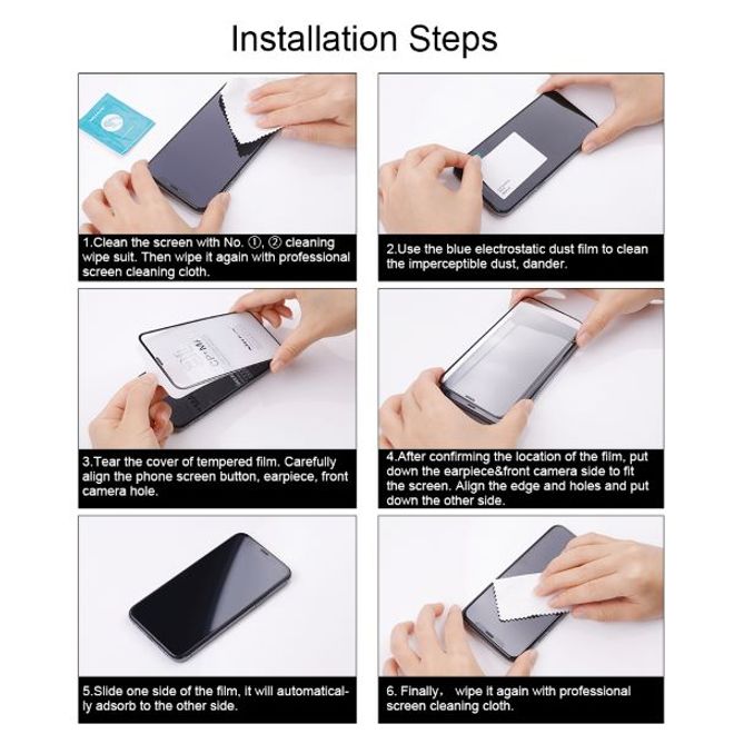 Nillkin - Xiaomi Mi 11 Schutzglas - 3D CP+ Max Series - schwarz