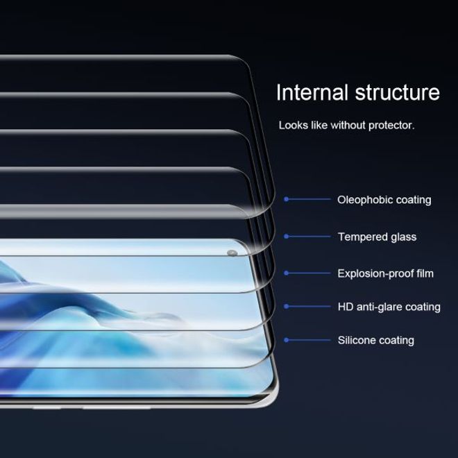 Nillkin - Xiaomi Mi 11 Schutzglas - 3D CP+ Max Series - schwarz