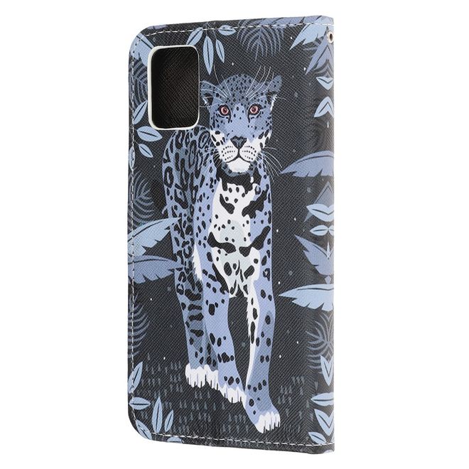 Samsung Galaxy A72 5G / 4G Handy Hülle - Leder Bookcover Image Series - Leopard