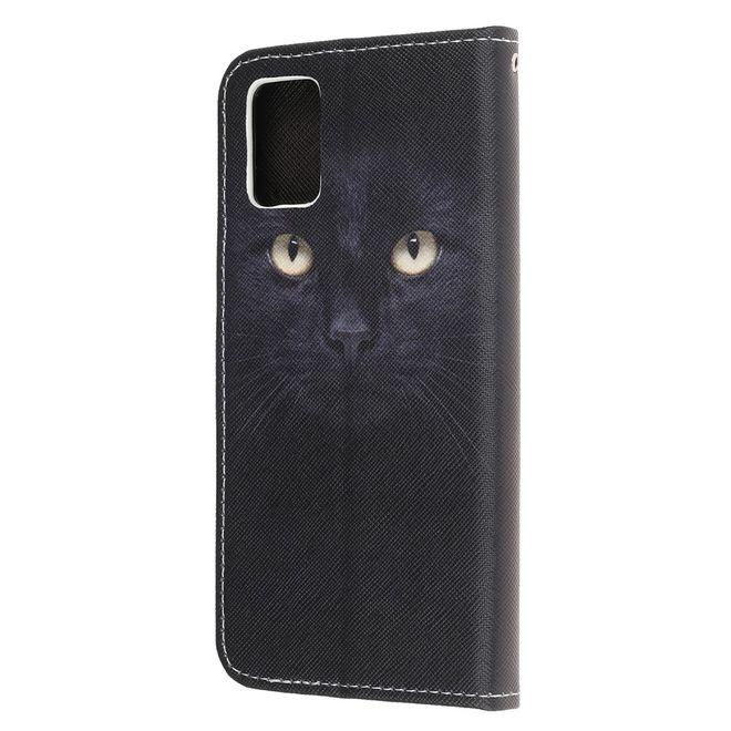 Samsung Galaxy A72 5G / 4G Handy Hülle - Leder Bookcover Image Series - Katzengesicht
