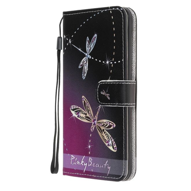 Samsung Galaxy A72 5G / 4G Handy Hülle - Leder Bookcover Image Series - Libelle
