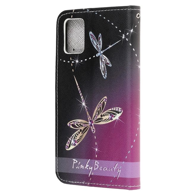 Samsung Galaxy A72 5G / 4G Handy Hülle - Leder Bookcover Image Series - Libelle