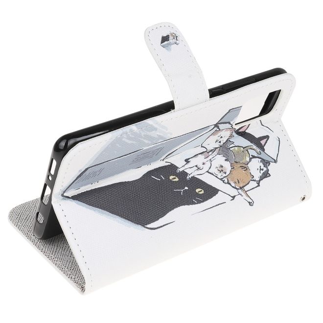 Samsung Galaxy A72 5G / 4G Handy Hülle - Leder Bookcover Image Series - kleine Kätzchen