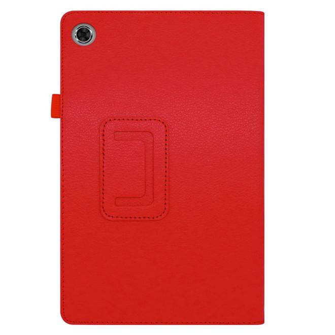 Lenovo Tab M10 FHD Plus (2nd Gen) Tablet Case - Leather Case - Lychee Look - Red