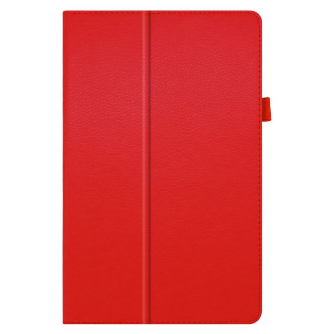 Lenovo Tab M10 FHD Plus (2nd Gen) Tablet Case - Leather Case - Lychee Look - Red