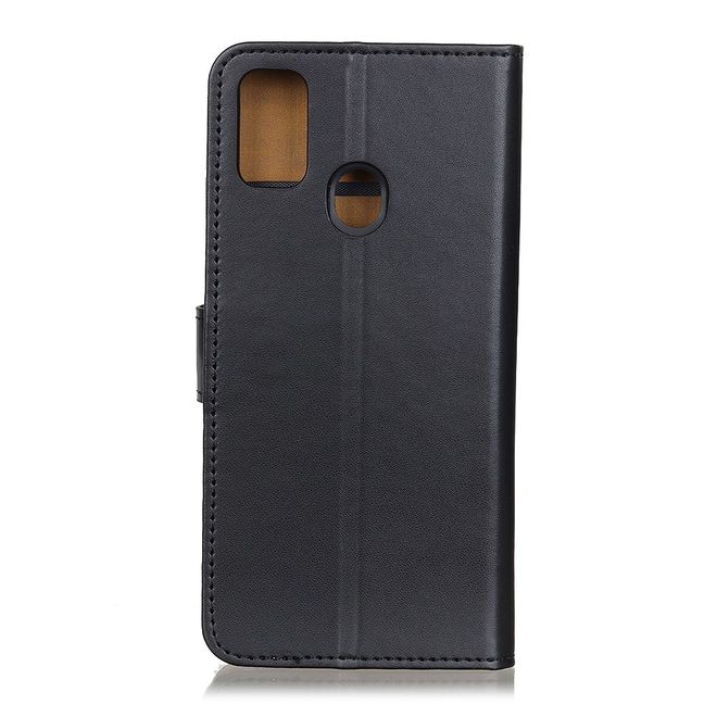 Oppo A53 (2020) Handy Hülle - Classic II Leder Bookcover Series - schwarz