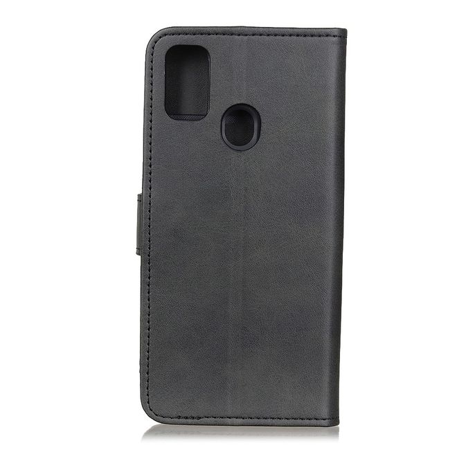 Realme 7i Handy Hülle - Classic IV Leder Bookcover Series - schwarz