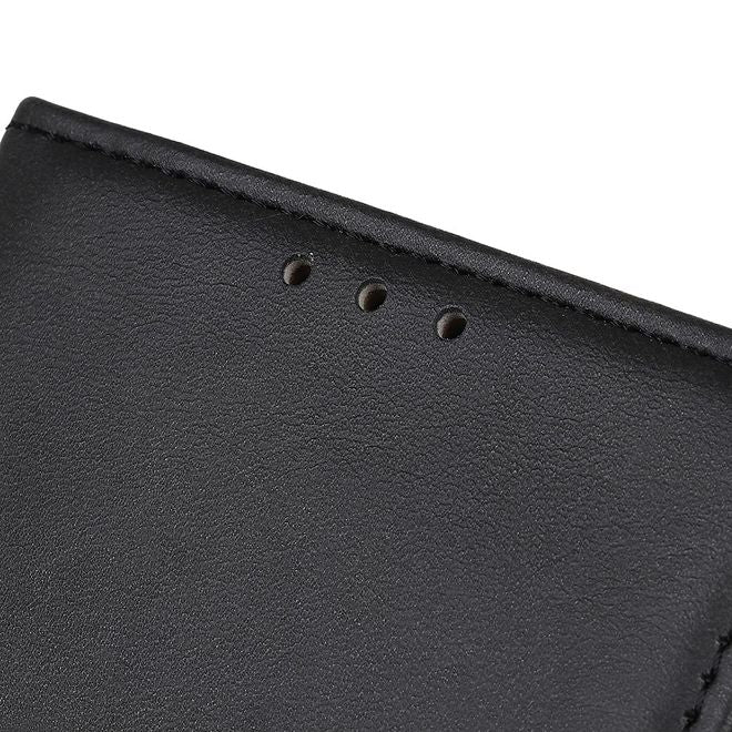 Realme 7i Handy Hülle - Classic IV Leder Bookcover Series - schwarz