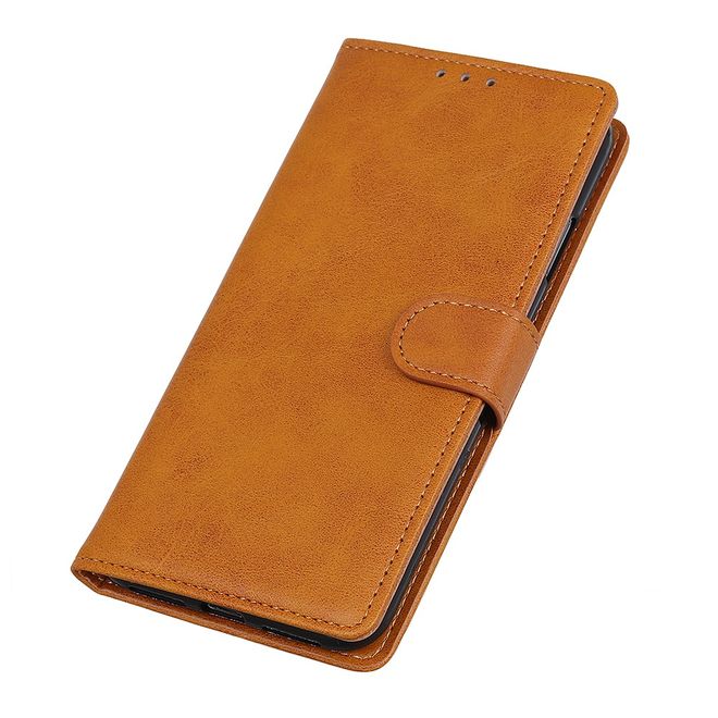 Realme 7i Handy Hülle - Classic IV Leder Bookcover Series - braun