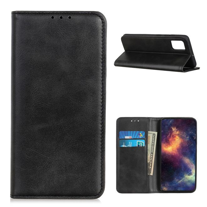 OnePlus 9 Handy Hülle - Classic V Leder Bookcover Series - schwarz