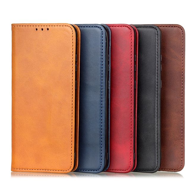 OnePlus 9 Handy Hülle - Classic V Leder Bookcover Series - schwarz