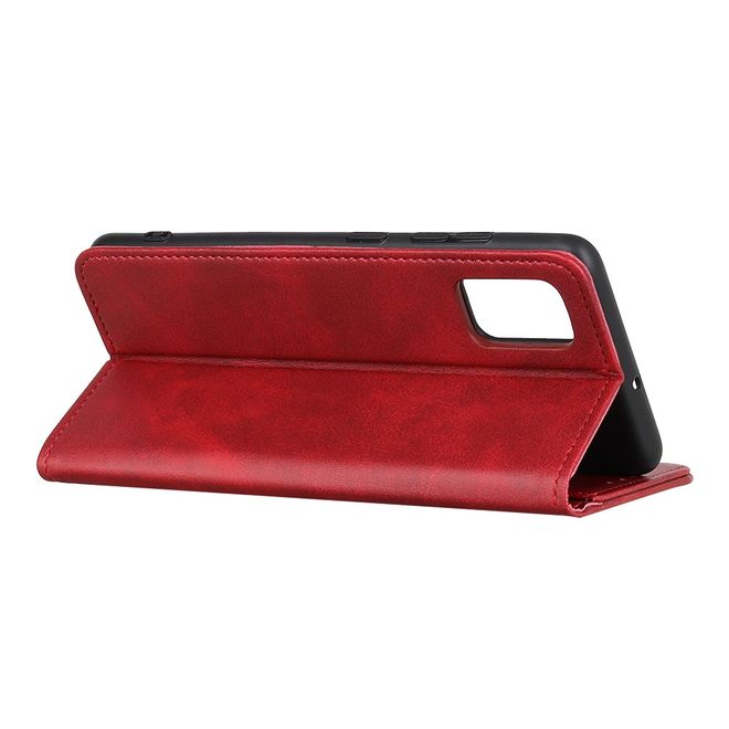 OnePlus 9 Handy Hülle - Classic V Leder Bookcover Series - rot