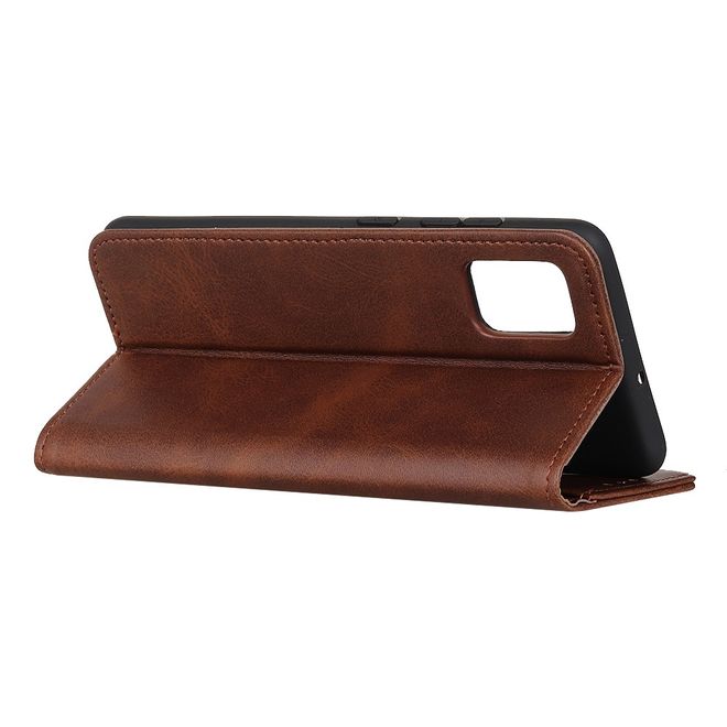OnePlus 9 Handy Hülle - Classic V Leder Bookcover Series - kaffeefarben
