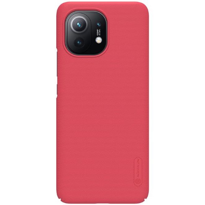 Nillkin - Xiaomi Mi 11 Hülle - Plastik Case - Super Frosted Shield Series - rot