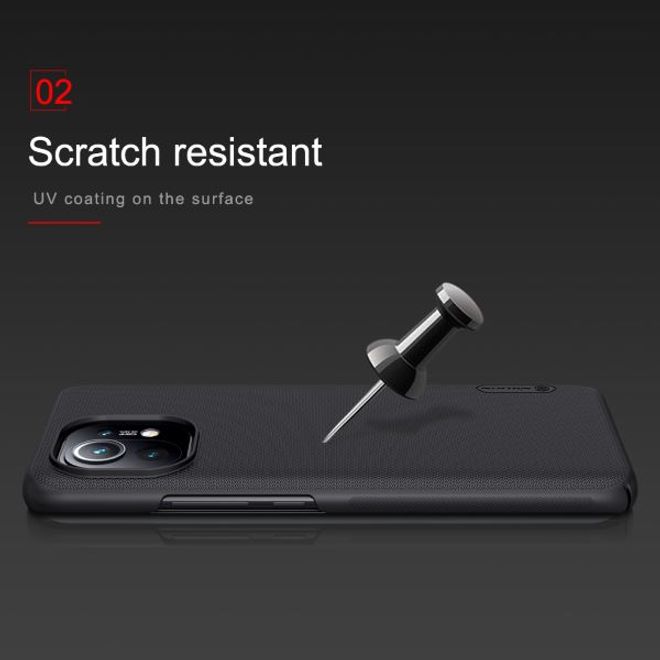 Nillkin - Xiaomi Mi 11 Hülle - Plastik Case - Super Frosted Shield Series - rot