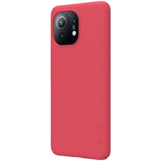 Nillkin - Xiaomi Mi 11 Hülle - Plastik Case - Super Frosted Shield Series - rot