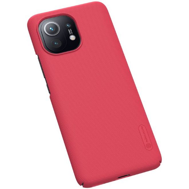 Nillkin - Xiaomi Mi 11 Hülle - Plastik Case - Super Frosted Shield Series - rot