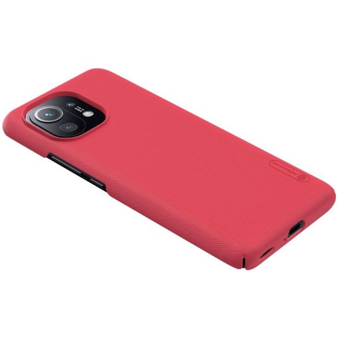 Nillkin - Xiaomi Mi 11 Hülle - Plastik Case - Super Frosted Shield Series - rot