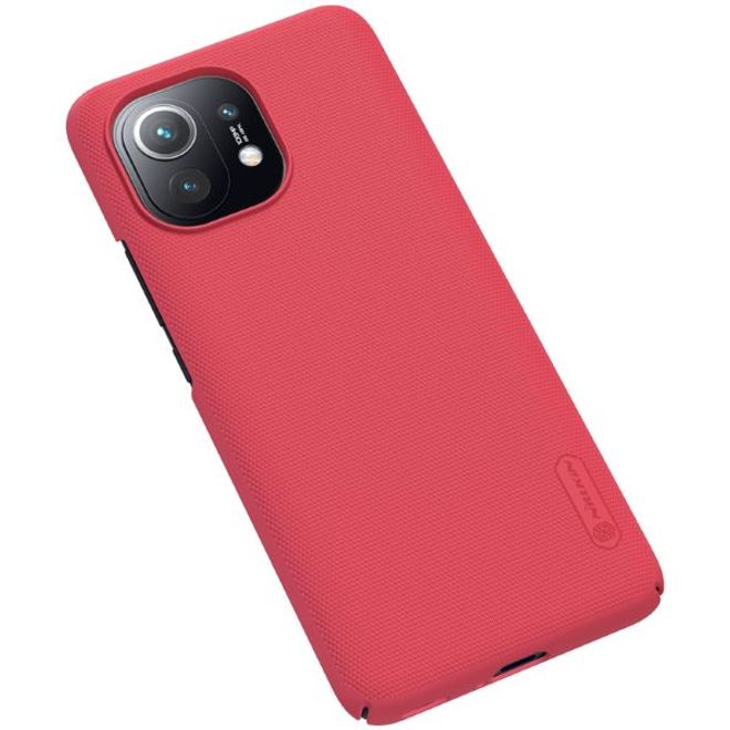 Nillkin - Xiaomi Mi 11 Hülle - Plastik Case - Super Frosted Shield Series - rot