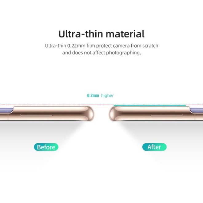 Nillkin - Samsung Galaxy S21+ Kamera Schutzglas - InvisiFilm AR Series - schwarz