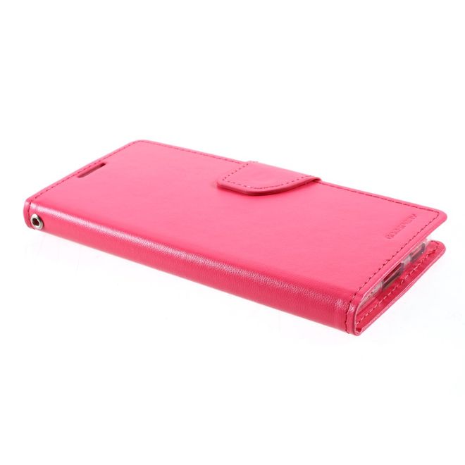Goospery - Samsung Galaxy S21+ Hülle - Leder Bookcover - Bravo Diary Series - rosa