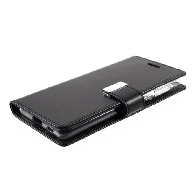 Goospery - Samsung Galaxy S21+ Hülle - Leder Bookcover - Rich Diary Series - schwarz