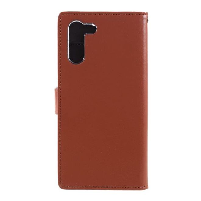 Goospery - Samsung Galaxy S21+ Hülle - Leder Bookcover - Rich Diary Series - braun/schwarz