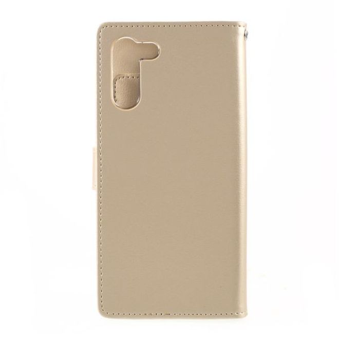 Goospery - Samsung Galaxy S21+ Hülle - Leder Bookcover - Rich Diary Series - gold