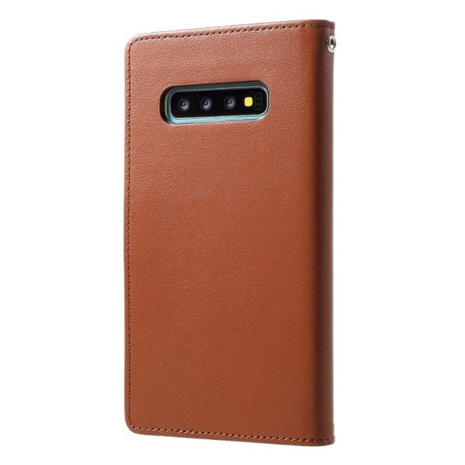Goospery - Samsung Galaxy S21 Ultra Hülle - Leder Bookcover - Rich Diary Series - braun/schwarz