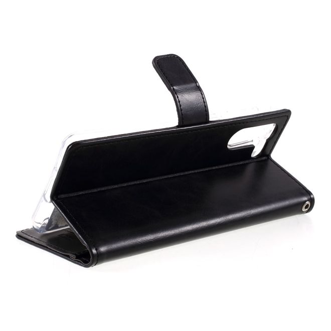 Goospery - Samsung Galaxy S21 Hülle - Leder Bookcover - Bluemoon Diary Series - schwarz