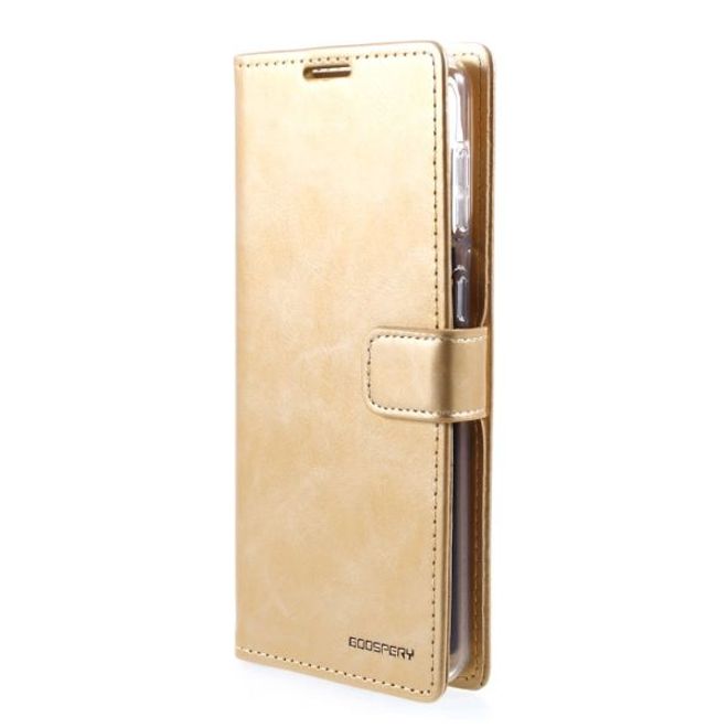 Goospery - Samsung Galaxy S21+ Hülle - Leder Bookcover - Bluemoon Diary Series - gold