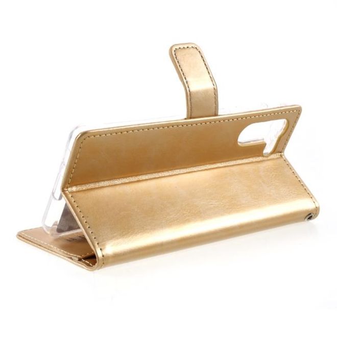 Goospery - Samsung Galaxy S21+ Hülle - Leder Bookcover - Bluemoon Diary Series - gold