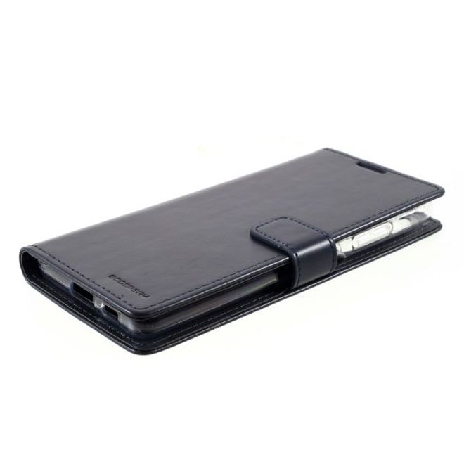 Goospery - Samsung Galaxy S21 Ultra Hülle - Leder Bookcover - Bluemoon Diary Series - schwarz